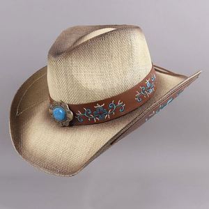 Sombrero de Vaquero Vintage con Bordado Floral, Moderno para Hombres y Mujeres, para Fiestas, Pesca, Uso Casual al Aire Libre, Venta al Por Mayor - Product Image 4