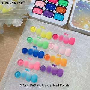 Rainbow Sweetheart 9 Grille Patting UV Gel Vernis À Ongles pour Gradient Summer Designs Professional Nail Painting Gel - Product Image 2