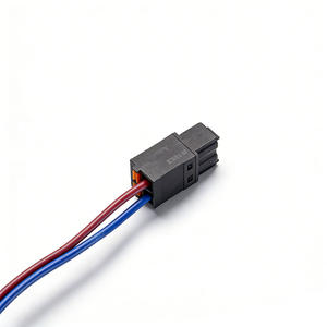 Kabel Terminal LED AC (Air Conditioning) Cold-Pressed 2 Pin, Kabel <span class=keywords><strong>Harness</strong></span> Kustom Berinsulasi untuk Sepeda Motor - Product Image 2