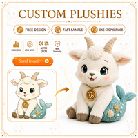 Ensemble de jouets en peluche personnalisés 12 signes du zodiaque, super doux, certifiés CE, adorables poupées en peluche constellations, fabricant OEM ODM, signe astrologique