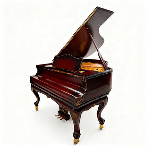 Piano à queue haut de gamme en acajou rouge sur mesure, 88 touches, bois massif sculpté, mécanique, <span class=keywords><strong>pour</strong></span> chœur d'église et pratique - Product Image 1