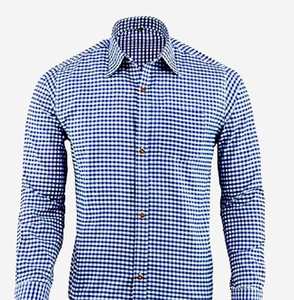 Camisa Bávara Azul para Hombre, Estilo Alpino, Transpirable, de Algodón, para Oktoberfest, Tallas S a 4XL - Product Image 1