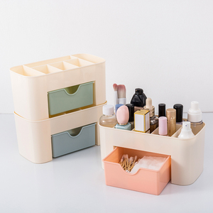 Petite boîte de rangement cosmétique moderne en plastique avec plusieurs compartiments, en PP, pour maquillage, salle de bain, armoire, <span class=keywords><strong>bijoux</strong></span> - Product Image 5