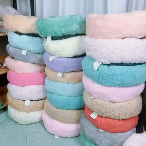 Gemütliches weiches Haustier rundes Bett Beruhigendes Hunde bett Haustier Katzen bett mit erhöhtem Rand maschinen wasch bar - Product Image 4