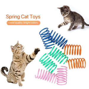 Hot Bán Bền Xoắn Ốc Mùa Xuân Tương Tác Mèo Trêu ghẹo Cây Đũa Phép Thân Thiện Với Môi ABS Chất Liệu Đơn Giản Pet Đồ Chơi Phong Trào Tương Tác - Product Image 1