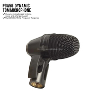 Microphone dynamique PGA 56 pour tom avec directivité cardioïde – Microphone dynamique pour grosse caisse, caisse claire, tom et charleston