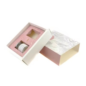 Wholesale <b>Pink</b> Logo Eco Friendly Matt Lamination <b>Gift</b> Packaging Rigid Drawer Box for Perfume Sample Face Cream Coated Paper - Product Image 2