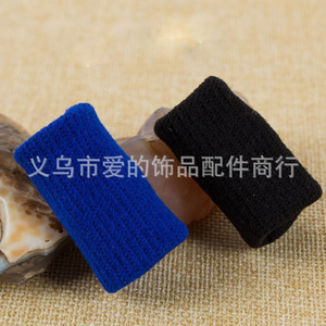 Aomiao's Mystery Finger <b>Cots</b> Blue Black Protective Sleeves For Beading Jewelry Making 1 Pair Random Color Yiwu Origin - Product Image 1