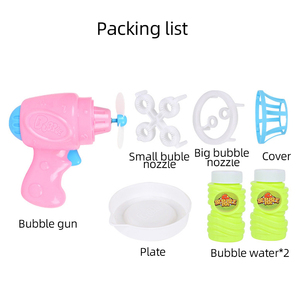 Ngoài Trời Mùa Hè Đồ Chơi 3 Trong 1 Cầm Tay Shooter Blower Xà Phòng Bong Bóng Máy Pistol Shooter Fan Bong Bóng Súng - Product Image 6