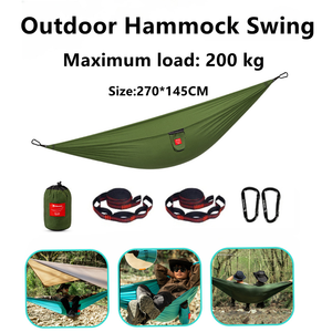 Amaca da Campeggio Portatile Personalizzata 201T, Doppia e Singola, con Cinghie, Fibbie e Borsa per Escursioni e Relax all'Aperto - Product Image 2