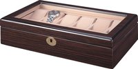 Boîte de montre étanche en MDF-Rangement verrouillable et vitrine