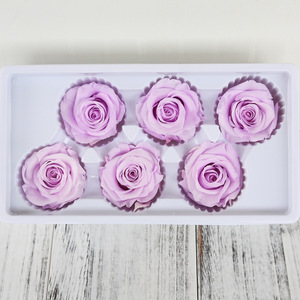 Vente en gros de têtes de roses magnifiques de haute qualité de 5-6 cm, grandes roses préservées, fleurs préservées - Product Image 4
