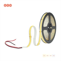 Tira de Luces LED FCOB CCT, 320 LED de Alta Densidad, Flexible, COB de 10 mm, Luces LED RA90 Blanco Cálido con Atenuación Lineal Blanca, DC24V
