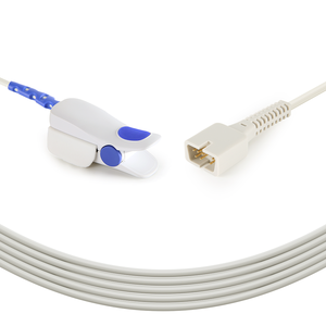 หัววัดออกซิเจนปลายนิ้วแบบใช้ซ้ำได้สำหรับผู้ใหญ่ 7 พิน ใช้ร่วมกับ Nellcor NPB4000 ได้  แบบเชื่อมต่อโดยตรง - Product Image 1