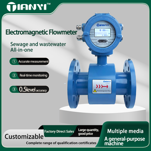 Kỹ thuật số xử lý nước <span class=keywords><strong>Flow</strong></span> Meter 4-20mA RS485 thép không gỉ điện từ lưu lượng kế cho chất lỏng bùn OEM +/-0.5% - Product Image 3