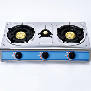 Estufa de Gas de Dos Quemadores, Acero Inoxidable, Portátil, Control por Perillas, Encendido Piezoeléctrico, Uso en Hoteles, Apagado Automático, Fácil de Limpiar - Product Image 1