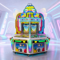 Machine à poussoir de pièces d'arcade, fourniture directe usine pour centres de divertissement familial (FEC), avec boîtier métallique durable, machine de jeu et distributeur de pièces.