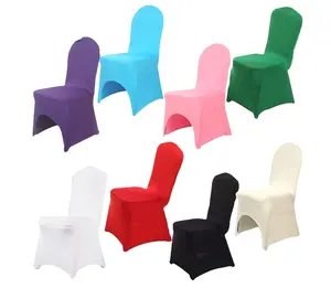 Colors Optional Hot Sale Popular Wedding Elastic Spandex Banquet Hotel DIY Wedding Chair Covers