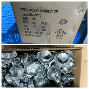 Connecteur de câble gainé en zinc moulé sous pression de 3/8 pouce, raccord de tuyauterie électrique <span class=keywords><strong>rigide</strong></span> non métallique, pince de serrage, conduit EMT - Product Image 3