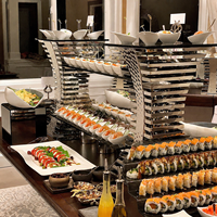 Présentoir pour hôtel Fournitures pour restaurant Équipement pour cafétéria Présentoir pour thé de l'après-midi Présentoir pour buffet de banquet
