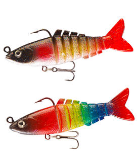 Vente en gros de leurres souples en PVC de 9 cm et 17 g, type wobbler, <span class=keywords><strong>pour</strong></span> la pêche en mer depuis un bateau, <span class=keywords><strong>pour</strong></span> la pêche au bar et au <span class=keywords><strong>brochet</strong></span>, avec tête plombée. - Product Image 1