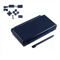 Coque de remplacement complète pour Nintendo DS Lite avec charnières, coque rigide bleu foncé pour réparation de console NDSL
