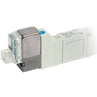 SY5120-5D-01F-Q, électrovanne, 5 canaux, série SY5000, interface G, max. 746L/min