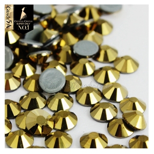 Strass thermocollant Crystal Castle 5A de qualité supérieure, en verre, noir jet, hématite, pierres de cristal labrador, strass argenté pour chaussures - Product Image 2