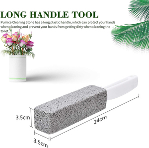 Nhà bếp tắm hồ bơi hộ gia đình chân đa chức năng công cụ làm sạch đá dài xử lý pumice nhà vệ sinh bàn chải - Product Image 2