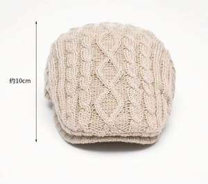 2024 New Uutumn Winter Knitted Cotton Yarn Beret Hat Women Fleece Lining Ear <b>Protectors</b> Warm Men Women Lady Ivy Hat - Product Image 4