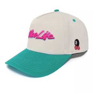 High Quality Unisex Four Seasons 100% Cotton Hats Two Tone Customized Embroidered <b>Baseball</b> <b>Caps</b> - Product Image 1
