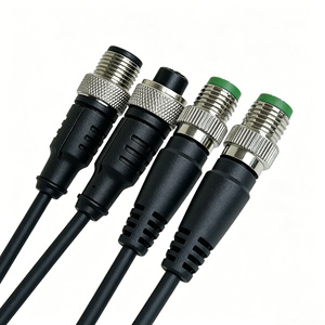 Durable IP67 3 Pin Power Supply Extension Cord Male Female Aviation Plug Circular Connector Waterproof M12 Cable wiing harness - Product Image 1