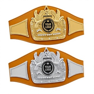 เข็มขัดโชว์หนังแท้ระบายอากาศได้ดีสำหรับแชมป์ MMA UFC เทควันโด ยูโด มวย สายยาว แบบ unisex - Product Image 1