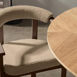 <span class=keywords><strong>Chaise</strong></span> de <span class=keywords><strong>salle</strong></span> à <span class=keywords><strong>manger</strong></span> moderne de style médiéval, finition noyer, revêtement en tissu, structure métallique robuste, durable avec garantie d'un an - Product Image 6