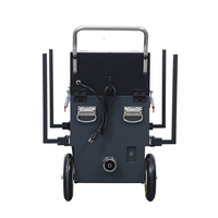 Machine de nettoyage de conduits électriques robuste 4750W à haut débit d'air, brosse rotative, arbre flexible de 15M, nettoyage intégré des voies d'air