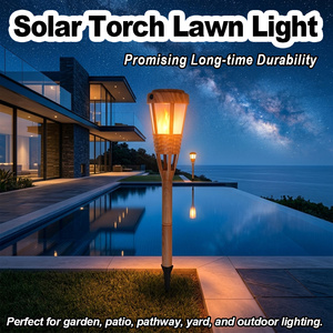 Lámpara Solar de Jardín con Efecto de Llama, Impermeable, LED, para Exteriores, Caminos, Decoración de Patio, Jardín, Paisaje - Product Image 1