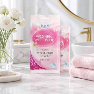Toallitas Húmedas Femeninas al por Mayor, 10 Unidades, Esencia Herbal de Agrimonia, Agua Pura, pH Balanceado, Sin Alcohol, Portátiles, para el Cuidado Femenino - Product Image 2