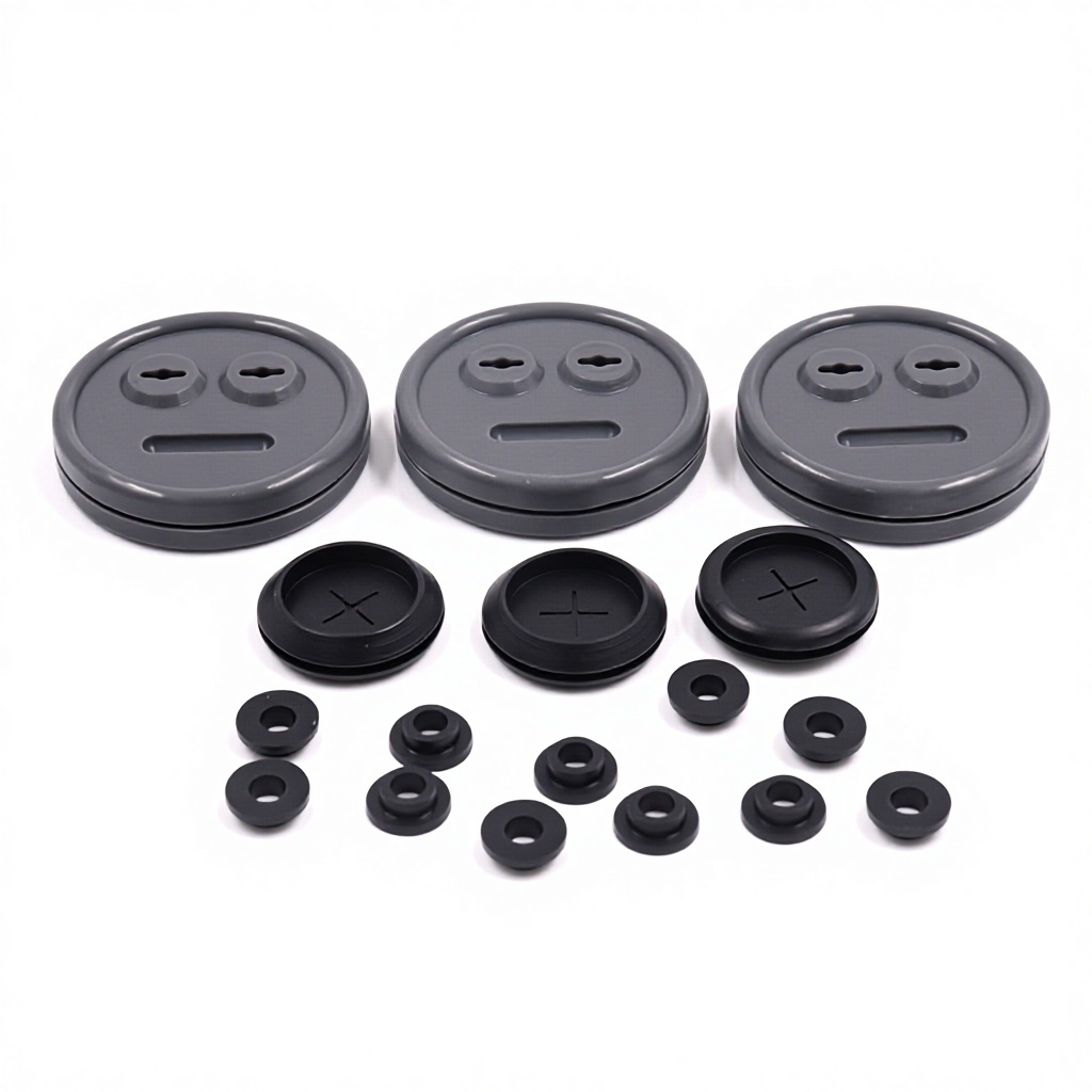 Custom Rubber Conical Snap-On <strong>Cable</strong> Grommets Through-Hole Flame-Retardant Wire-<strong>Guide</strong> Double-<strong>Sided</strong> Gray/Black <strong>Cable</strong> Protectors