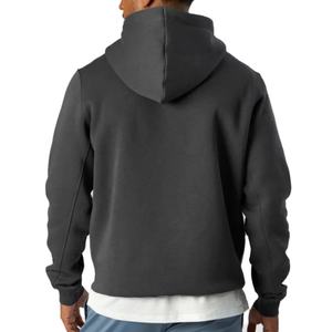 Sudadera Unisex Negra y Marrón de Algodón con Logotipo Personalizado, Impresión en Serigrafía, Cordón Ajustable, Sudadera con Capucha Bordada para Hombre - Product Image 2