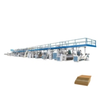 Línea de Producción de Cartón Corrugado de Alta Velocidad de 3/5/7 Capas, Máquina Corrugadora Automática para Fabricación de Cajas
