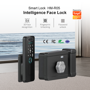 Smart Lock 3D Gesichts- und Handvenenerkennung Kompatibel mit Google Home <span class=keywords><strong>Alexa</strong></span> Tuya Meta Matter Unterstützt WiFi Cloud Aluminium/Messing Türschloss - Product Image 3