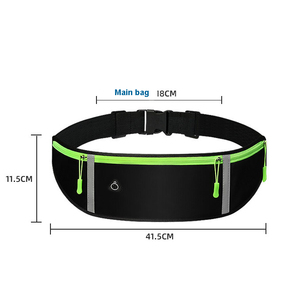 QXMOVING Ceinture de sport pour femmes Sac banane étanche avec motif de lettre pour courir le support de téléphone - Product Image 2