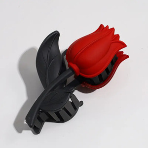 Pinzas y Clips para el Cabello con Flores <span class=keywords><strong>de</strong></span> Plástico Elegantes, 9.5cm, Diseño <span class=keywords><strong>de</strong></span> Tulipán Mediano, para Niñas - Product Image 5