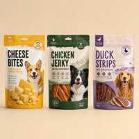 Emballage personnalisé pour nourriture pour chiens, sachet refermable à fermeture éclair, résistant aux odeurs, sac de stockage pour aliments pour animaux de compagnie