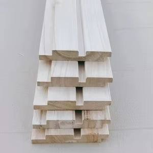 Panneau mural en bois de Paulownia, panneau <span class=keywords><strong>d</strong></span>écoratif mural, placage de bois résistant à <span class=keywords><strong>l</strong></span>'humidité, fond de bibliothèque - Product Image 2