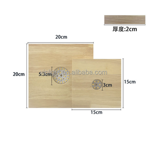 Base de luz LED de noche 3D de madera sólida creativa Base de lámpara de soporte de madera luminosa alimentada por USB para dormitorio minimalista - Product Image 5