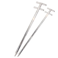 Double with T Handle Stainless Steel Grain Sample Probe