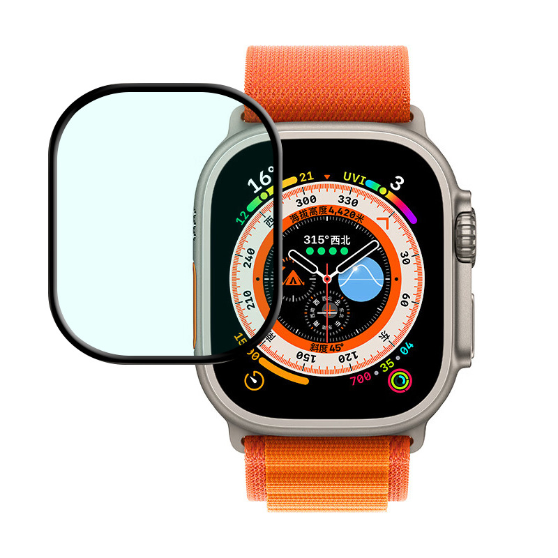 Закаленное стекло для Apple Watch Ultra, защита экрана 49 мм для Apple Watch, для iWatch Ultra, смарт-часов, защитная пленка