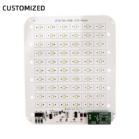 Module LED SMD carré DC personnalisé pour horticulture, fabricant de PCB PCBA, 3.2V 60W 170lm/W Ra71 CRI 6000K