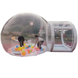 Customized Transparent Clear Dome Igloo Bubble Tent Inflatable Balloon Bounce House